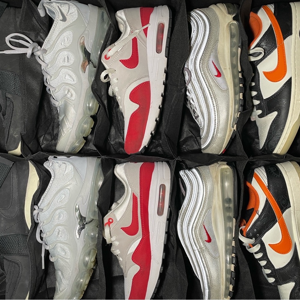 Nike Women's Sneakers Collection - Red, Silver, Orange